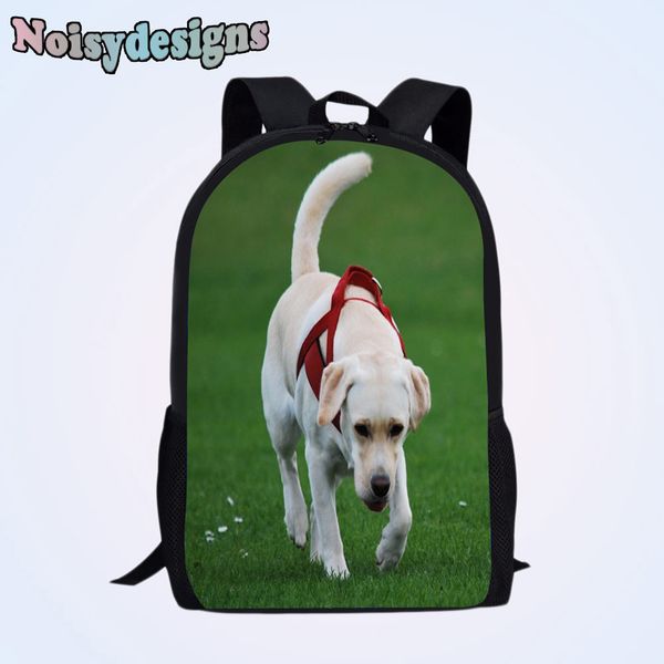 

noisydesigns labrador pattern animal printed backpack school bags for boys girls children school bags dog travel students bag