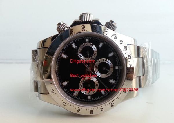 

factory supplier lsapphire 40mm 116520 automatic mechanical men's men's watch watch without chronograph black dial, Slivery;brown