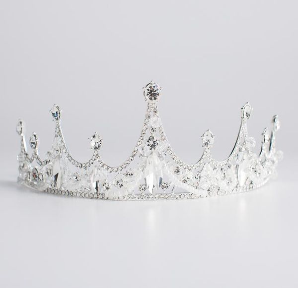 

2018 new crown ornaments, bridal accessories, wedding accessories, crystal ornaments, Silver