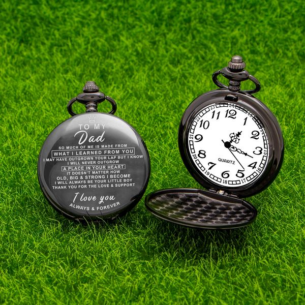 

Персонализированные выгравированы карманные часы старинные Шарм пользовательские кварцевые карманные часы человек ожерелье кулон с цепи подарки для женихов