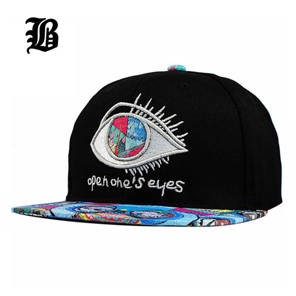 

flb] 2017 snapback caps bone masculino new quality fashion brand man hip hop eyes along visor snap back cap gorras, Blue;gray