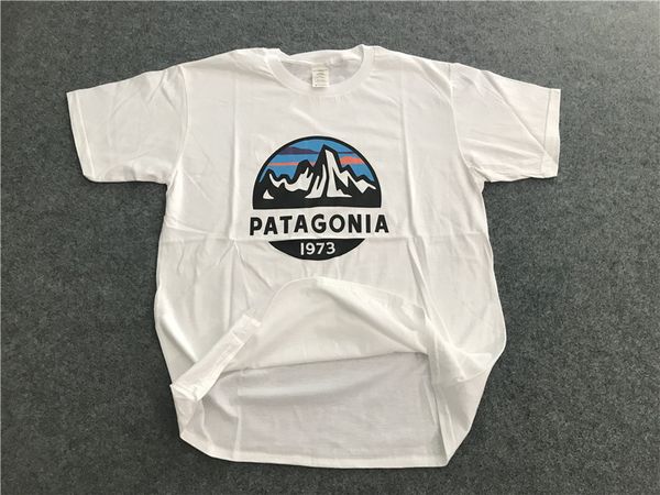 

PATAGONIA 1973 Landscape Print Tshirts Fashion Brand Mens Womens T-Shirts Short Sleeve Mens Skateboard Streetwear Tees Hip Hop Tops