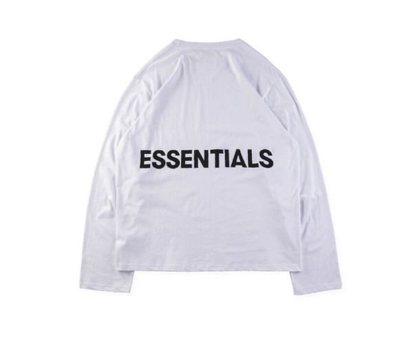 

FOG Essentials Printed Long Sleeve T-shirts Casual Loose Pullover Male Crew Neck Fear of God High Street Tops