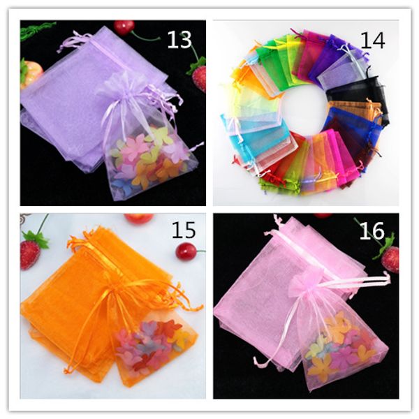 

15*20cm 23 colors yarn bag gift bags jewelry pouches draw pocket 100pcs/lot jewelry packing ne902, Pink;blue