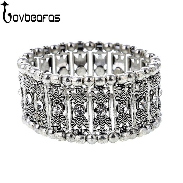 

lovbeafas fashion 2018 ethnic bohemian elastic women bracelets & bangles crystal vintage beach stretch boho bracelets, Black