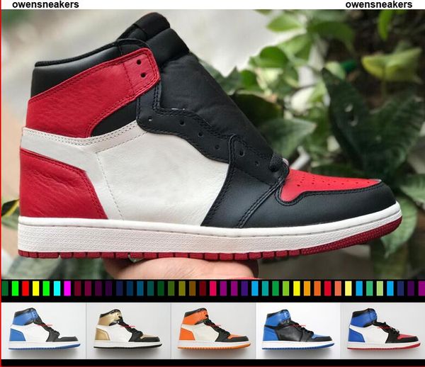 

new 1 high og game royal banned shadow bred toe basketball shoes men 1s shattered backboard silver medal sneakers high quality