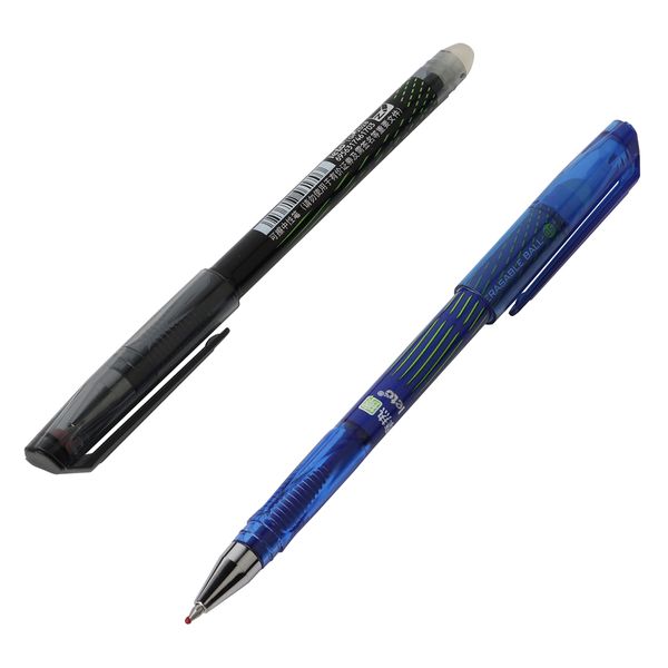 

10pcs/lot genkky gel pen erasable pen blue and black magic office supplies student exam spare school supplies writing 0.5mm