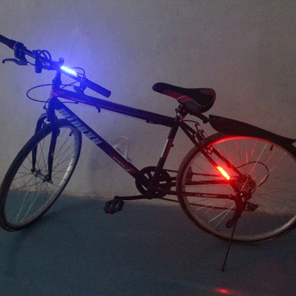 5 LED USB Rechargeable Bike Bicycle Cycling Tail Safety Warning Light IN US