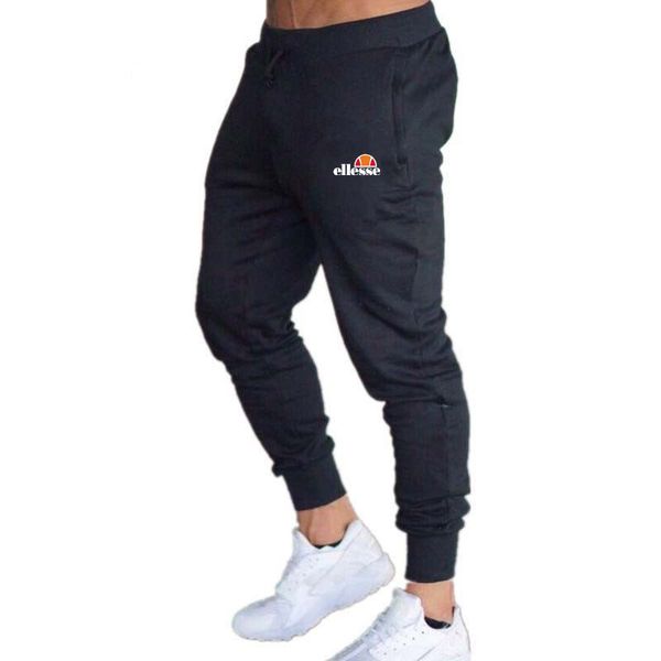 

new brand print gyms men joggers casual men sweatpants joggers homme trousers sporting clothing bodybuilding pants, Black