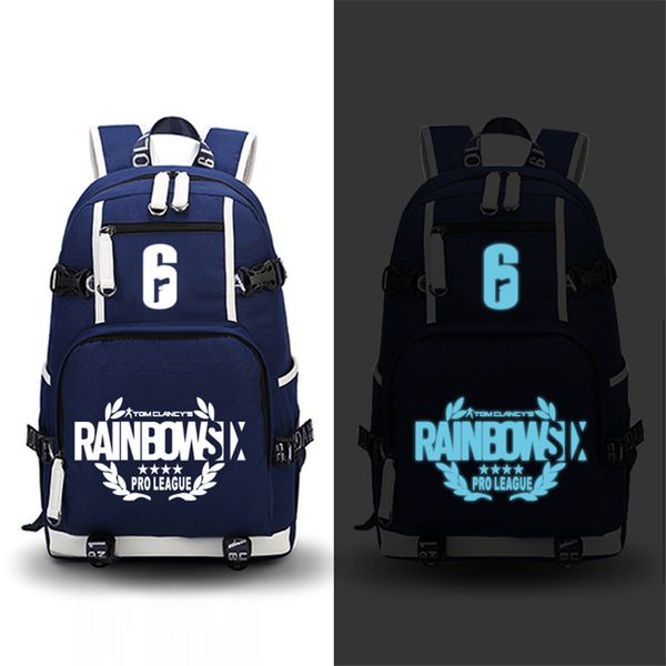 

rainbow six siege deadpool game luminous backpack printing bag school teenage girls students book lapfans bag gift
