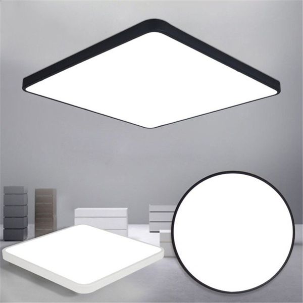 2019 Led Ceiling Light Modern Lamp Living Room Lighting Fixture Bedroom Kitchen Surface Mount Flush Ultra Thin Led Panel Light Black White From