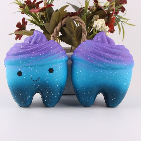 

cartoon starry tooth cake slow rebound decompression toy