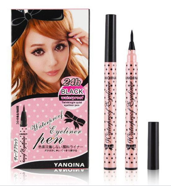 

yanqina waterproof eyeliner pen easy to wear long lasting natural fast dry black pen ing