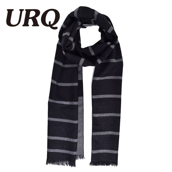 

urq winter scarf men pashimina scarves striped warm cashmere scarves fashion bussiness echarpe hiver homme schal a3a18907, Blue;gray