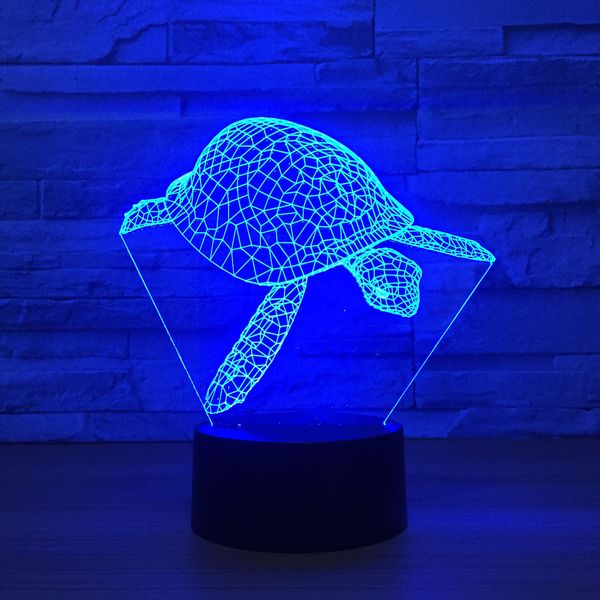 

Sear Turtle 3D Оптическая Иллюзия Лампа Night Light DC 5 В USB Питание 5-й Батареи Оптовая Dropshipping