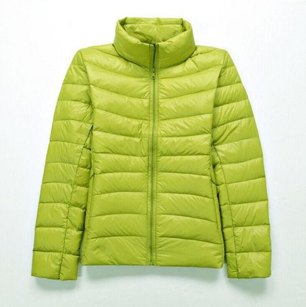

White Duck Down Ultra Light Jackets Women Denim Winter Down Jacket Coat Female Zip Pocket Down Jacket Parkas Outerwear