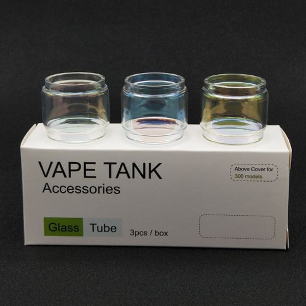 

Fat Boy Glass Tube Extended Pyrex Expansion Bulb Rainbow Light Color Bubble for TFV12 Prince TFV8 Baby Captain x3 merlin mini DHL Free