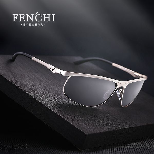 

fenchi 2017 brand designer polarized sunglasses men new fashion glasses driver uv400 rays sunglasses goggles, White;black