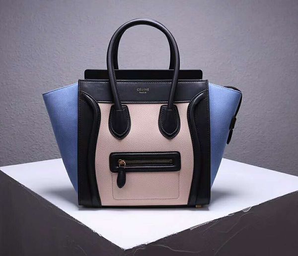 

European and american fa hion leather women 039 bag coloring mini medium large ize miley baotou leather cowhide houlder bag