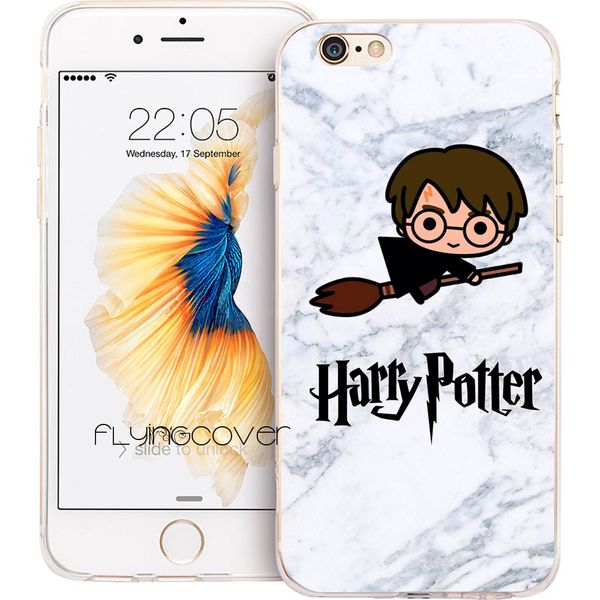 

Fundas Harry Potter Marble Shell Cases for iPhone 10 X 7 8 Plus 5S 5 SE 6 6S Plus 5C 4S 4 iPod Touch 6 5 Clear Soft TPU Silicone Cover.