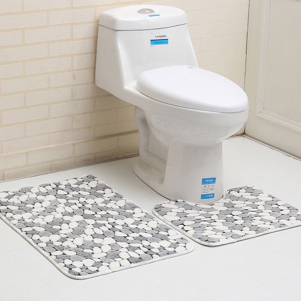 

fashion bathroom non-slip mat 2pcs set rug memory foam mat floor carpet quality first multicolor home decor rugs