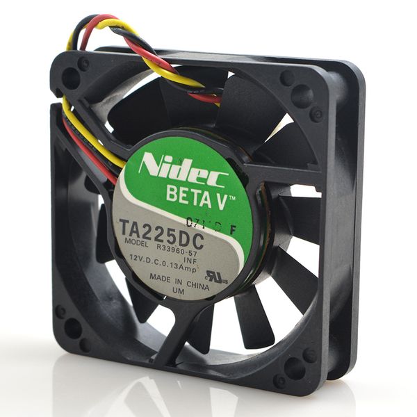 

nidec 12v 0.13a r33960-57 dual ball server mute chassis cooling fan 6cm