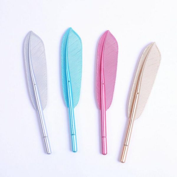 

0.38mm korean style simple stationery craft neutral feather pen office signature pen office school writing supplies gel pens