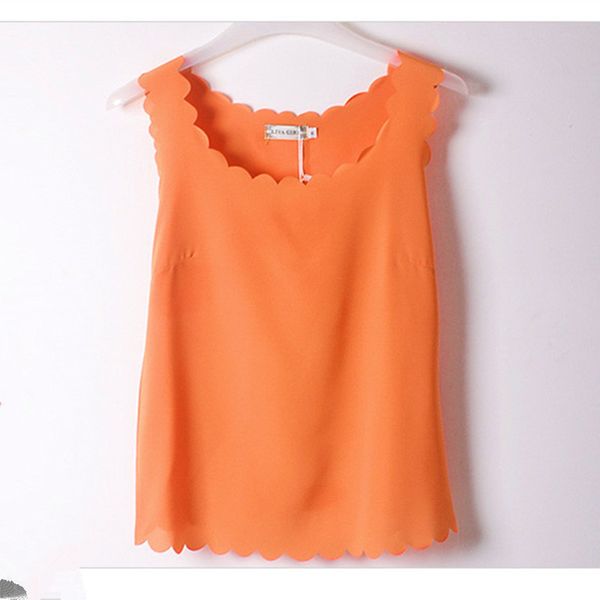 

2018 summer tank women wave color s-l women sleeveless camisole vest mujer, White