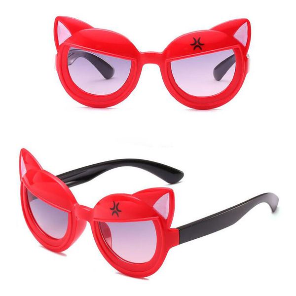 

new cute animal sunglasses ear decorated cool children's mirrors girls and boys kids sunglasses universal sun visor wholesale, White;black