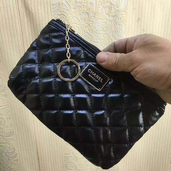 

Free shipping new arrival basic cosmetic bag female wash makeup bag lady fashion hand bag popular wallet