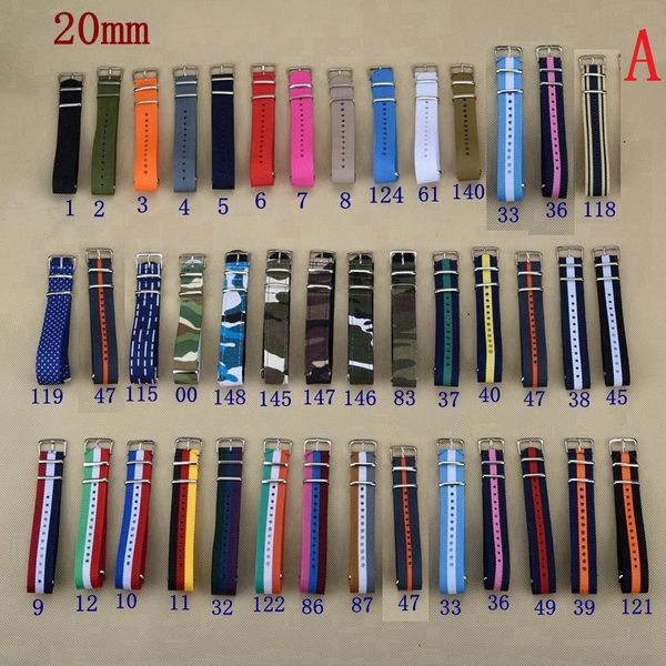 

mr neng brand 2017 nato nylon strap 20mm watch band bracelet woven for zulu strap 20 mm wristwatch band buckle fabric, Black;brown