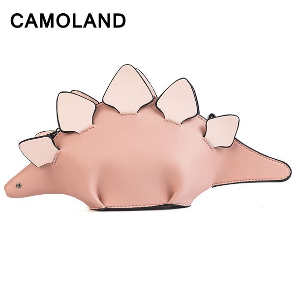 

unique new fashion funny pack dinosaur bag for teenagergirl single shoulder package phone pack pu leather travel bags children