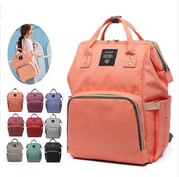

lequeen mother baby diaper bag backpack mummy maternity nappy bag large capacity baby care maternidade nursing 2018
