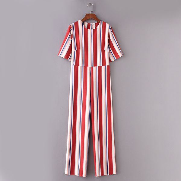 

2018 new style stripe slim half sleeve bodysuit, Black;white