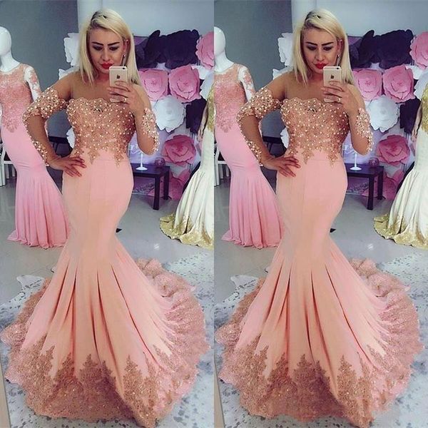 

middle east long sleeve prom dresses 2021 off shoulder lace applique pearls sweep train women evening formal gown pageant celebrity wear, Black