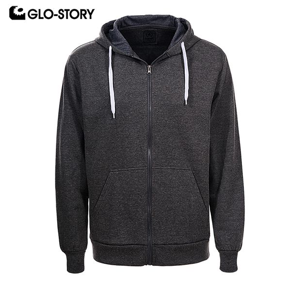

glo-story 2018 plus size men basic hoodie sweatshirts mens casual street wear fleece sweat hooded coats 2xl xxxl 4xl 5xl, Black
