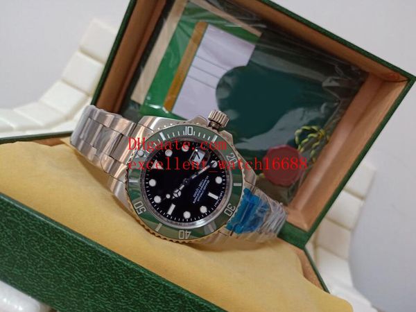 

sell fashion watches 40 mm 16610 16610lv ceramic bezel black dial asian 2813 automatic mechanical stainless steel men's wristwatches, Slivery;brown