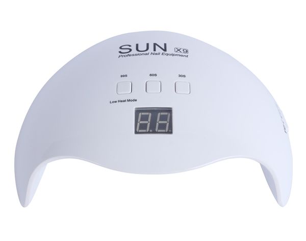 

sunx9 48w uv led nail dryer with 30s/60s/99s button auto sensor lcd dispaly for gel polish curing nail art tool 100v-240v
