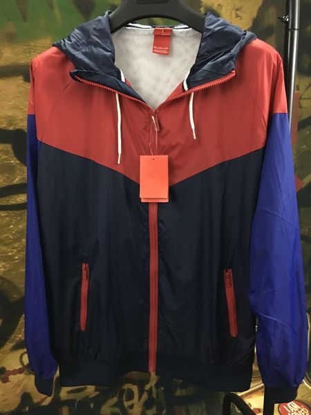 

Men Women Sports Jacket Windbreaker Coats Spring Autumn Brand Thin Colors Patchwork Jackets Hooded Jogger Tops