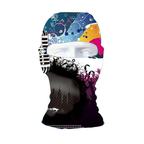 

cycling mask hat uv protect full bike face mask colorful cycling masks outdoor sports bicycle hiking riding m108, Black