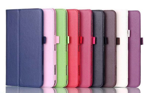 

litchi flip stand leather smart tablet case cover for samsung galaxy tab a 7 8inch t280 t350 t385 t510 t550 t580 t810 p5200