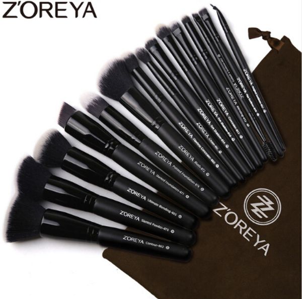 

makeup brushes 15pcs black set eyeshadow foundation brush kit 2021 arrive tools