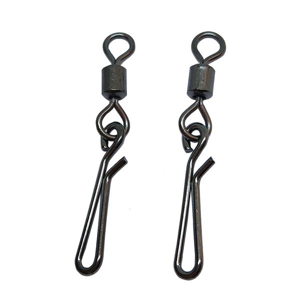 

infof brand 500pcs/lot f2032 fishing swivels rolling swivel with hanging snap carp fishing tackle fishhooks fly fishing connector
