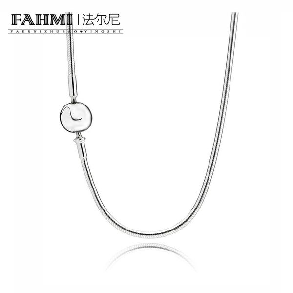 

fahmi 100% 925 sterling silver 1:1 original 596004 charm necklace authentic fashion glamour generous fashion suitable wedding womens jewelry