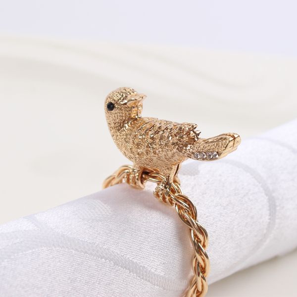 

high-end bird meal button model room club villa restaurant restaurant high-grade cutnuts napkin ring napkin ring
