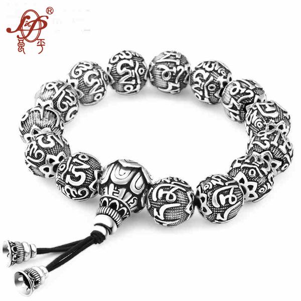 

l&p bracelet 925 sterling silver bracelets&bangles for men jewelry thai silver rope chain 18-21cm fine present for boyfriend, Golden;silver