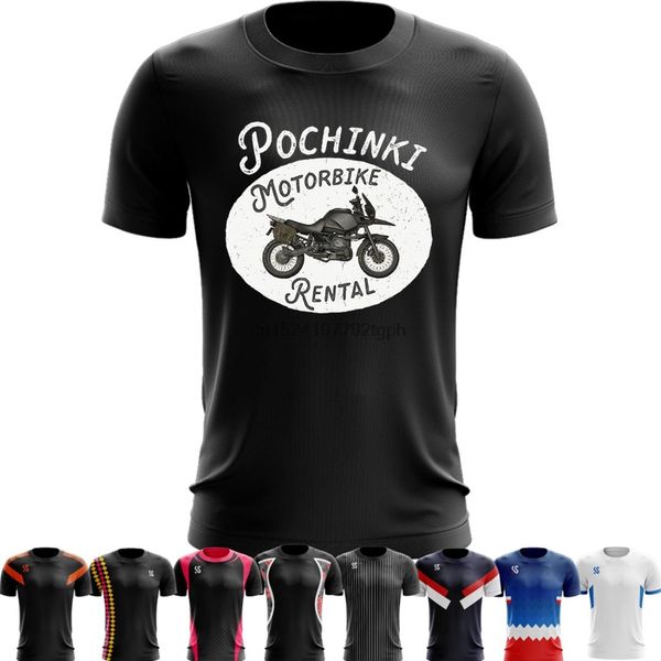 

sport quick dry running shirts basketball training t shirt men women funny tshirt pubg pochinki motorbike rental printed 5xl 6xl, Black;blue