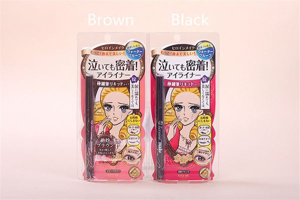 

japan brand kissme thin liquid eyeliner pencil black brown color