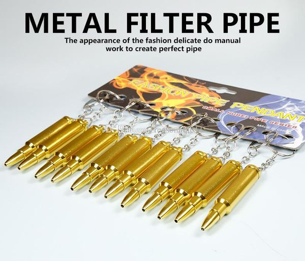 

metal smoking sharpshone pipe filter metal ring shape 80mm aluminum unique key pipe quality product vs bullet fxmlw