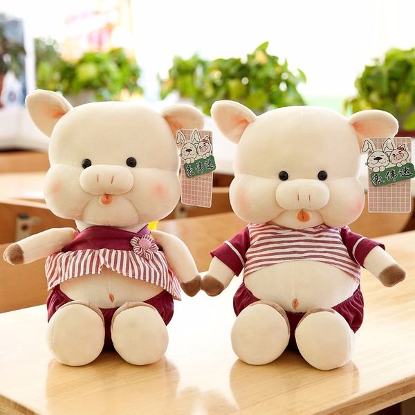 

pig couples dolls plush toys pig pillow piglet doll give girlfriend gift
